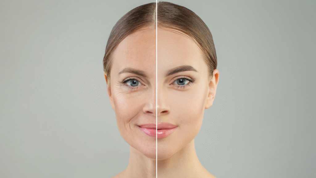 روتين العناية بالبشرة في الثلاثينات بشرة خالية من التجاعيد