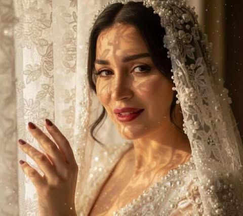 مي عز الدين تفاجئ الجمهور بإطلالة الزفاف