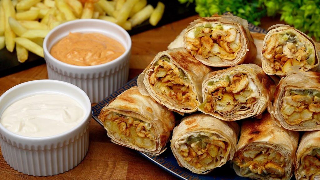 طريقة تحضير شاورما المطاعم في المنزل على طريقة سارة الورع