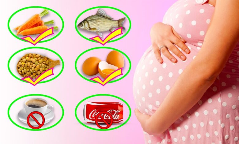 الأكلات الممنوعة للحامل في الشهور الأولى ما هي؟